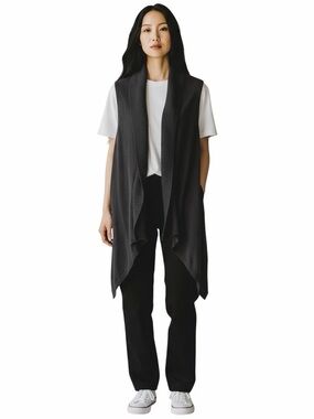 Gap Sleeveless Duster Cardigan XXL Gray Knit